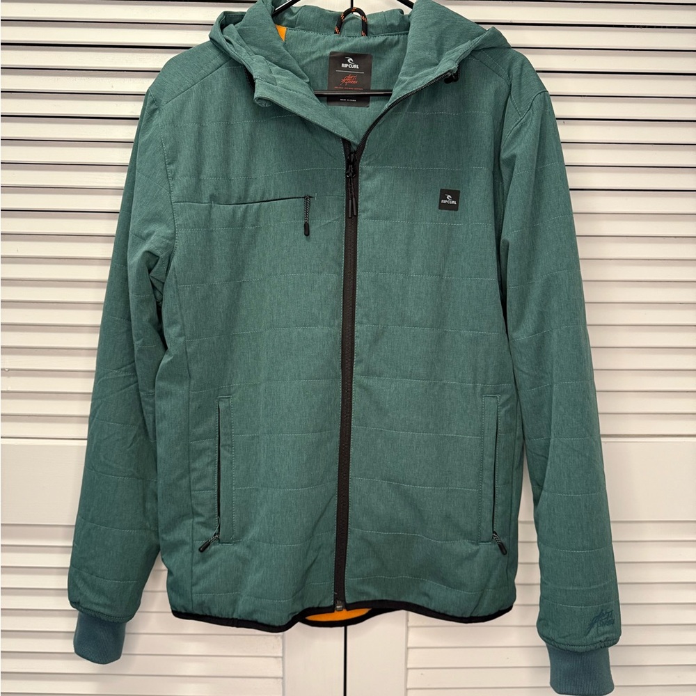 Rip Curl Green Fleece-Lined Jacket